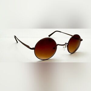 Zenni Brown Oval Metal Sunglasses Frames Only
